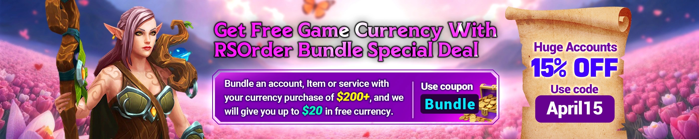Get high-volume OSRS Gold through RSOrder bundle promotion